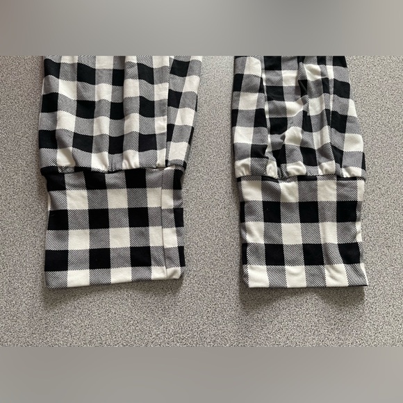 Cynthia Rowley Black & White Checkered 2pc Pj Set Size XL - Picture 8 of 14
